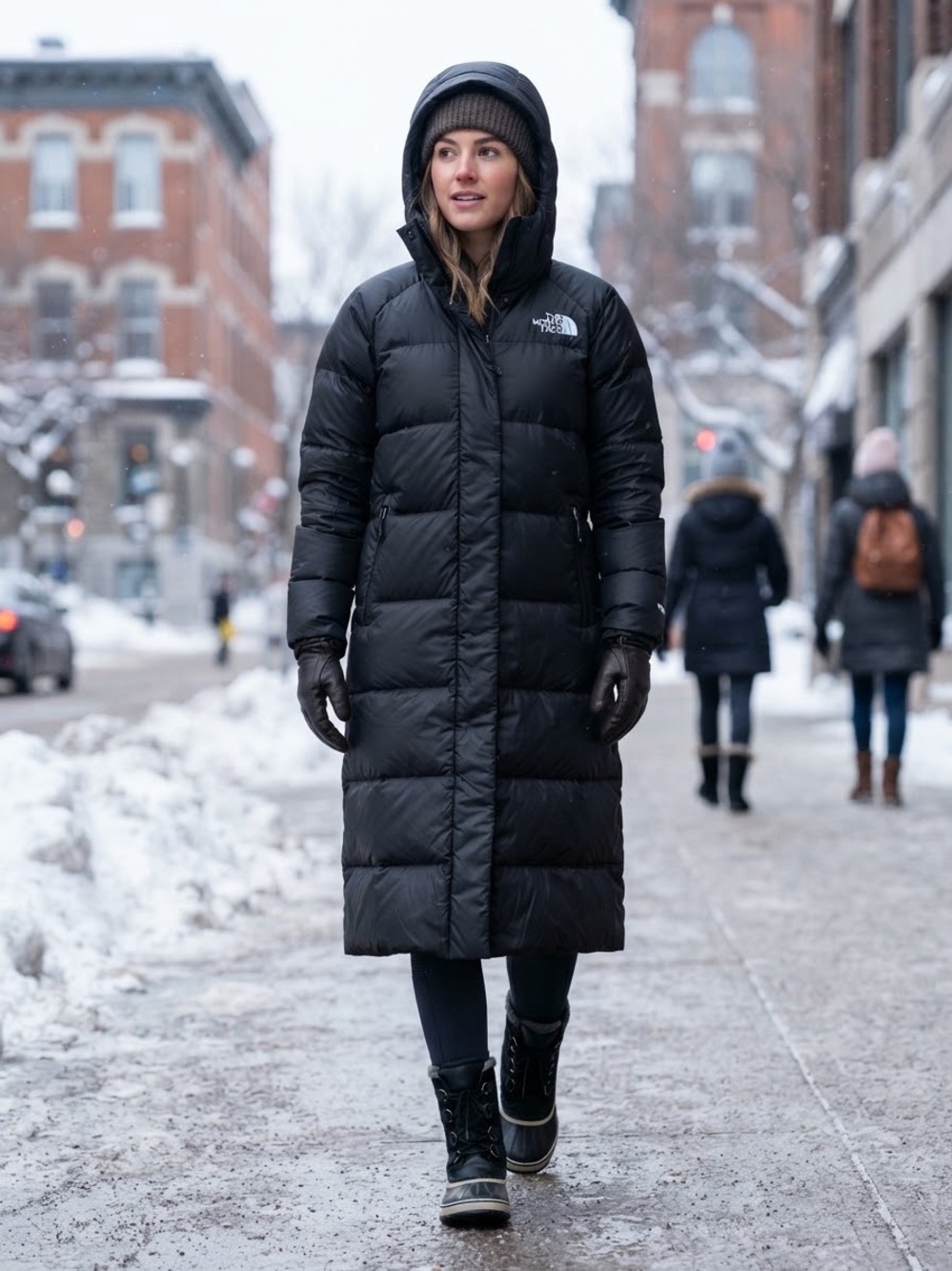 The North Face Women’s Down-filled Black Puffer Coat size S